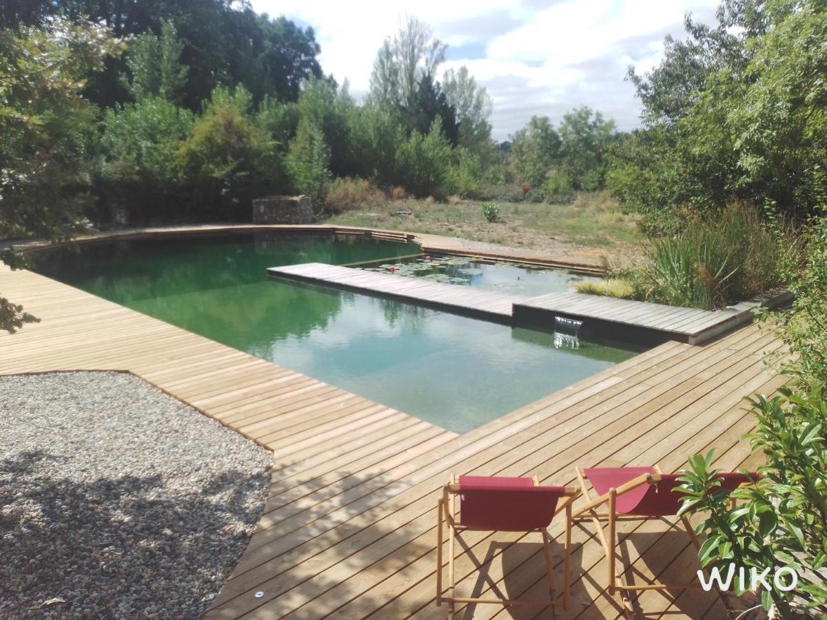 Gite Les Cabanes De Fallot Pour 15 Personnes - Piscine Naturelle L'isle-Bouzon Eksteriør bilde