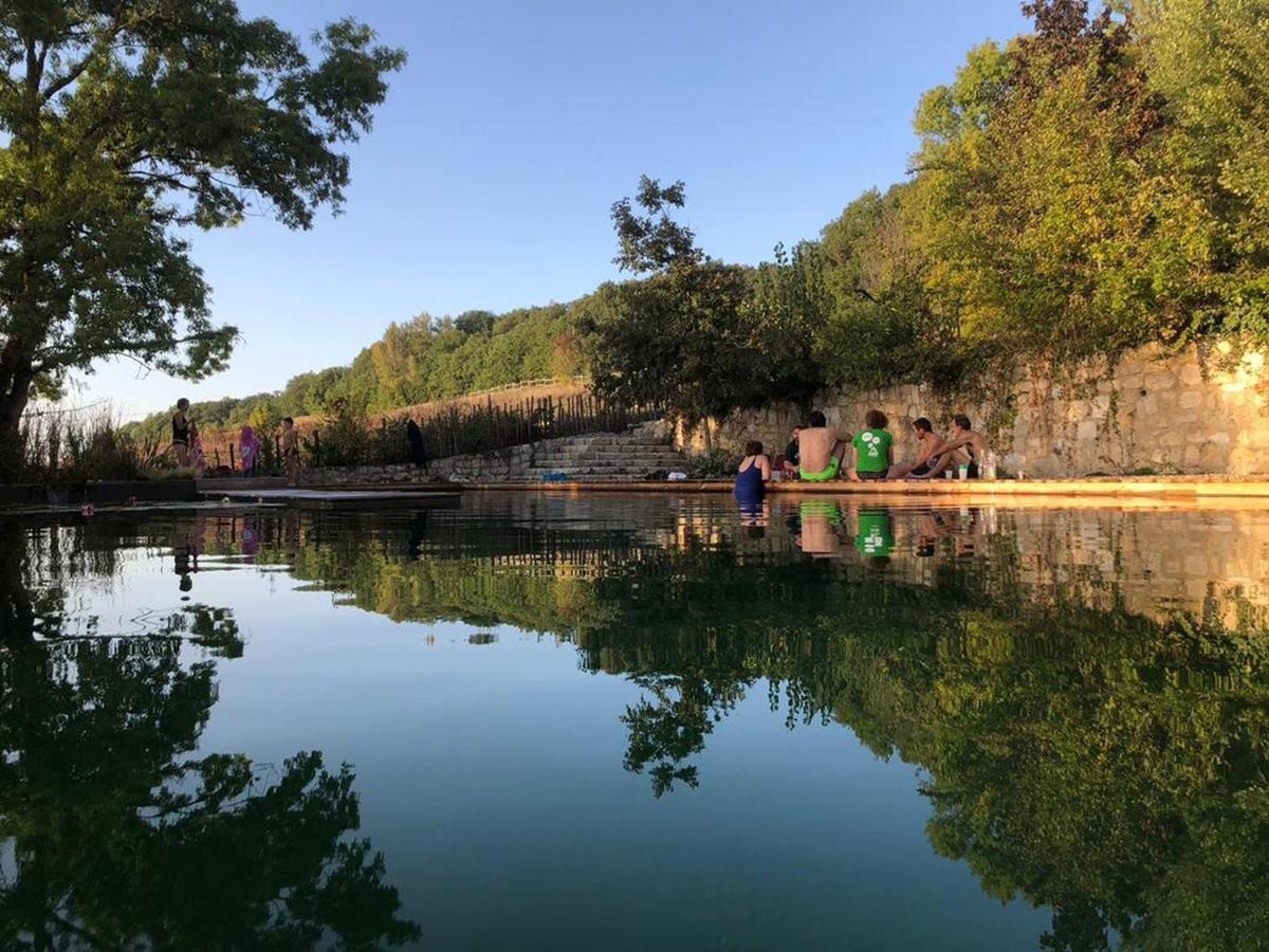 Gite Les Cabanes De Fallot Pour 15 Personnes - Piscine Naturelle L'isle-Bouzon Eksteriør bilde